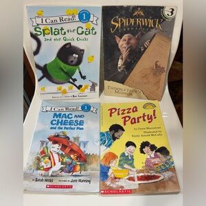 Lot of 13 books “I Can Read” various levels Lego, Splat the Cat, Spiderwick